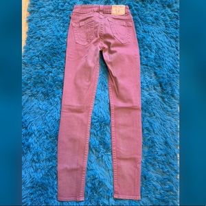 Purple True Religion Jeans.